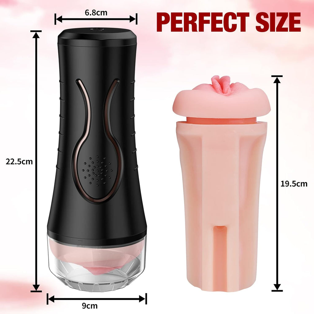 Vibrating Masturbator Squeezable - Plump and Soft Fleshy Masturbating